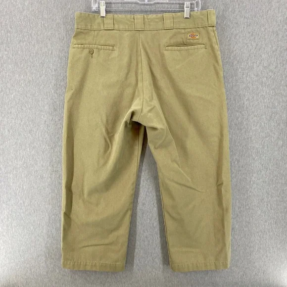 Dickies 874 Original Fit Work Pants 36x23.5 Tan Chino Casual Trousers Mens - Picture 3 of 8